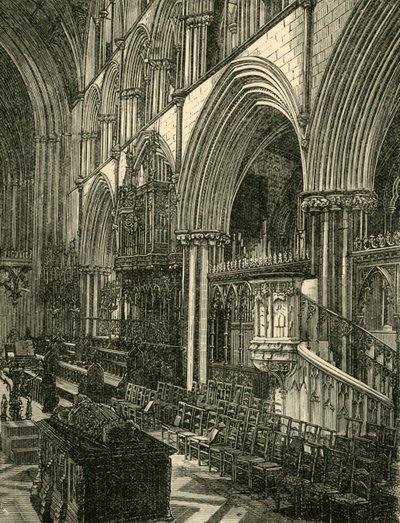 Le chœur de la cathédrale de Worcester, 1898 - Unbekannt