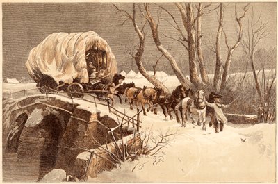 Le chariot de Noël, 1866 - Unbekannt