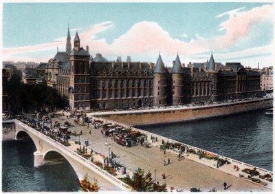 La Conciergerie et le Pont Neuf, Paris, vers 1900 - Unbekannt