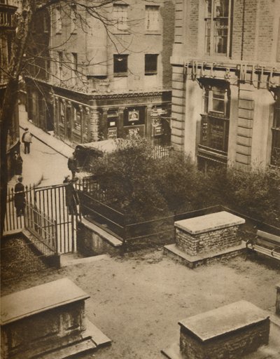 Les Coopers Arms depuis le cimetière de St. Olaves, Silver Street, vers 1935 - Unbekannt
