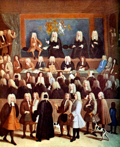 La Cour de la Chancellerie sous le règne de George I, 18ème siècle - Unbekannt