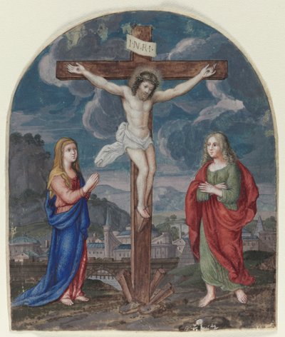 La Crucifixion : miniature extraite d
