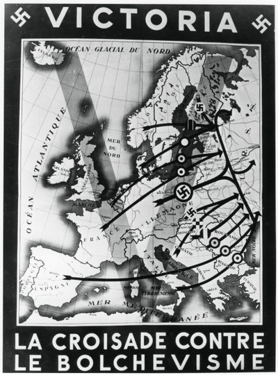 La croisade contre le bolchevisme, affiche de propagande de Vichy, 1941 - Unbekannt