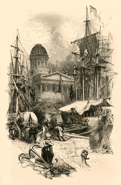 La Douane, Liverpool, milieu du 19e siècle - Unbekannt
