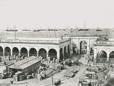 La douane, Veracruz, Mexique, 1895 - Unbekannt