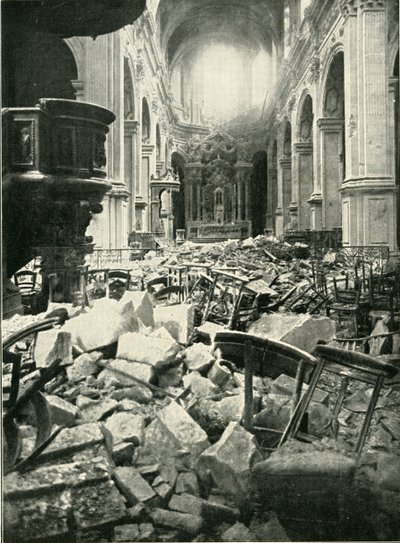 Les dégâts causés à la cathédrale de Cambrai - Unbekannt