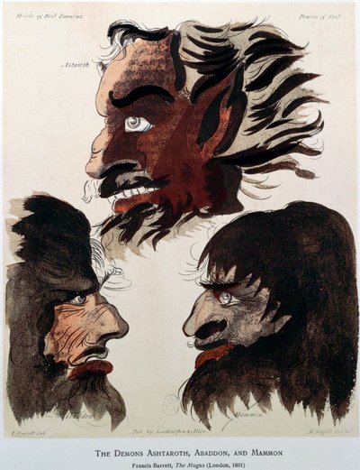 Les démons Ashtaroth, Abaddon et Mammon, 1801 - Unbekannt