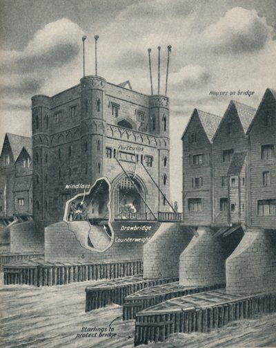 Le Pont-levis défendant la ville de Londres, vers 1934 - Unbekannt