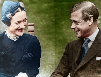Le duc et la duchesse de Windsor Mme Simpson au Château de Candé, France - Unbekannt