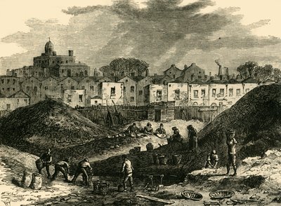 Les tas de poussière, Somers Town, en 1836, vers 1876 - Unbekannt