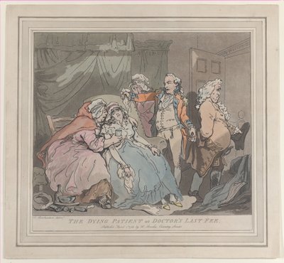 Le patient mourant, ou le dernier honoraire du docteur, 1er avril 1786 - Unbekannt
