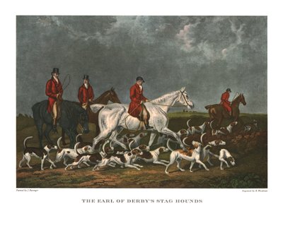 Les chiens de chasse du comte de Derby, début du 19e siècle - Unbekannt