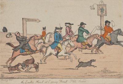 La chasse de Pâques à Epping Forest, deuxième planche, vers 1810 - Unbekannt