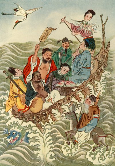 Les Huit Immortels traversant la mer, 1922 - Unbekannt