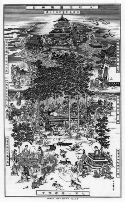 Les huit incidents du Nirvana de Sakyamuni - Unbekannt