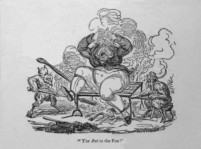 Le gras dans le feu !, vers 1820 - Unbekannt