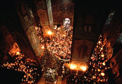 La Fête de la Dormition de la Mère de Dieu au cloître de la Trinité Sergius à Sergiyev Posad - Unbekannt