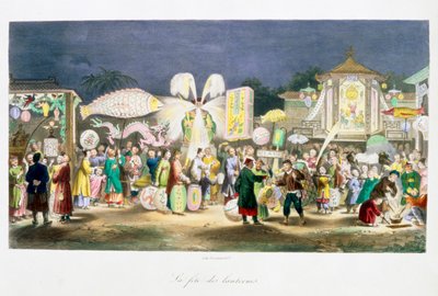 Le Festival des Lanternes, Chine, 1824-1827 - Unbekannt
