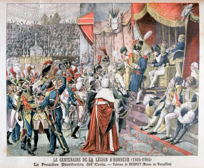 La première distribution des croix de la Légion d
