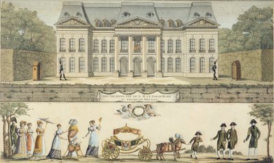 Les premiers pas du Roi de Rome au Château de Meudon, 19ème siècle - Unbekannt