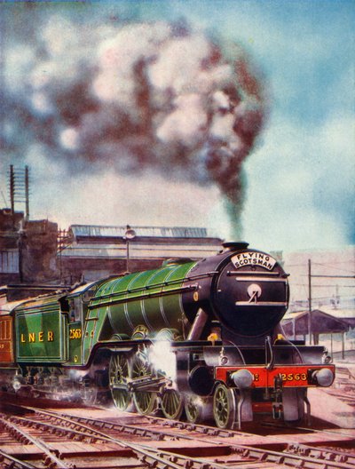 Le Flying Scotsman quittant la gare de Kings Cross, tiré par le No. 2563, 1935-36 - Unbekannt
