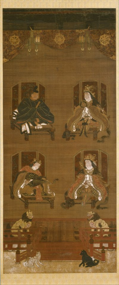 Les quatre divinités du complexe du temple de Koyasan - Unbekannt