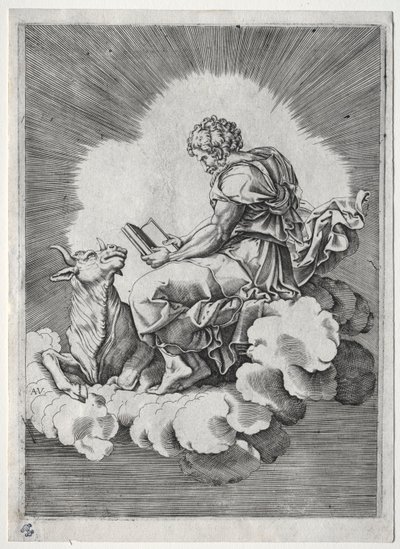 Les Quatre Évangélistes : Saint Luc, vers 1518 - Unbekannt