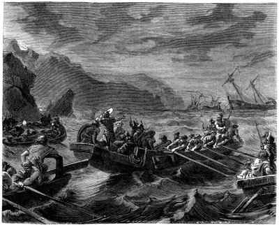 Les Francs traversant la mer déchaînée, 1882-1884 - Unbekannt