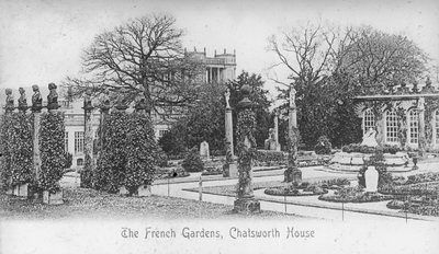 Les jardins français, Chatsworth House, Derbyshire, fin du 19e ou début du 20e siècle - Unbekannt