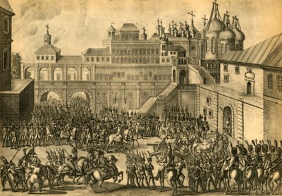 Les Français entrent dans la ville de Moscou, septembre 1812 - Unbekannt