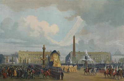 Le cortège funèbre de Napoléon sur la place de la Concorde, 15 décembre 1840, 1896 - Unbekannt