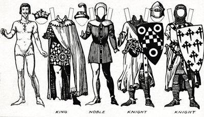 La Galerie du costume britannique : Robe portée sous le règne du premier Édouard, vers 1934 - Unbekannt