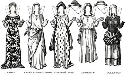 La galerie du costume britannique : robe portée sous le règne du premier Édouard, vers 1934 - Unbekannt