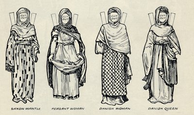 La Galerie du Costume Britannique : La tenue des Danois et des Anglo-Saxons tardifs, c1934 - Unbekannt