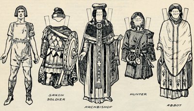 La Galerie du Costume Britannique : La Tenue des Danois et des Anglo-Saxons Tardifs, vers 1934 - Unbekannt