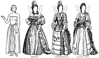 La Galerie du costume anglais : Quelques robes portées à l