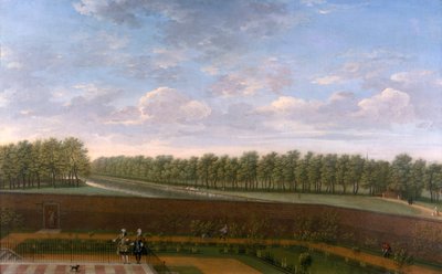 Le jardin du n°10 Downing Street, vers 1740 - Unbekannt