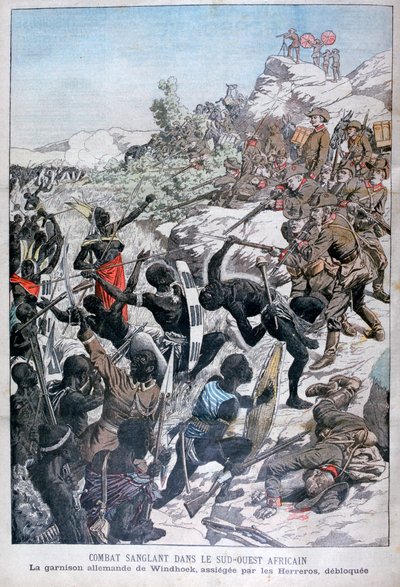 La garnison allemande de Windhoek, assiégée par les Herero, Afrique du Sud-Ouest, 1904 - Unbekannt