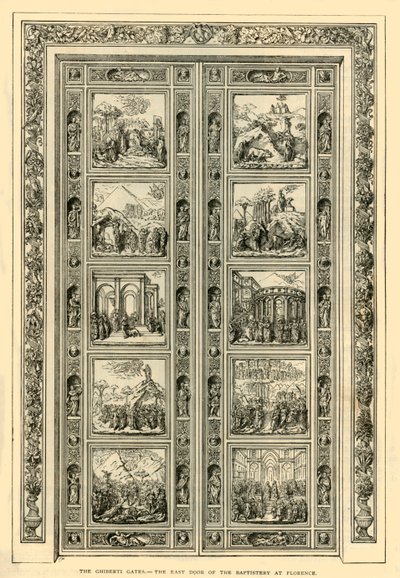 Les Portes de Ghiberti - La Porte Est du Baptistère à Florence, 1882 - Unbekannt