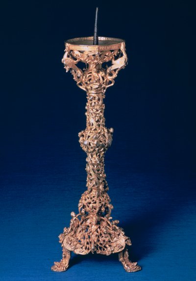 Le chandelier de Gloucester, métal doré, anglais, XIIe siècle - Unbekannt