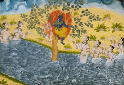 Les Gopis supplient Krishna de rendre leurs vêtements, Page d