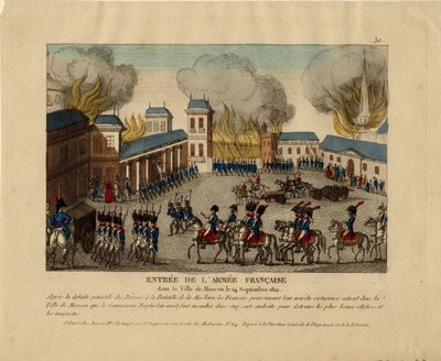 La Grande Armée entre dans la ville de Moscou, 1812 - Unbekannt