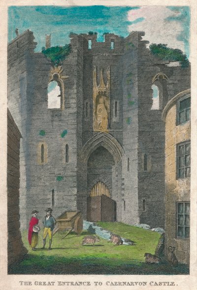 La Grande Entrée du Château de Caernarvon, 1808 - Unbekannt