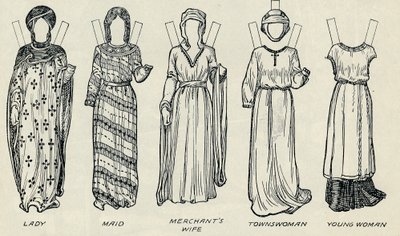 La Grande Galerie du Costume Britannique : Tenues variées portées à l