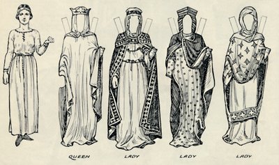 La Grande Galerie du Costume Britannique : Diverses robes portées à l