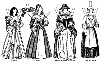 La grande galerie des costumes historiques : quelques robes de l