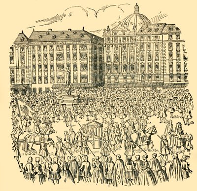 Les grands nobles de Hongrie prêtent serment de fidélité à Marie-Thérèse... en 1740, vers 1930 - Unbekannt