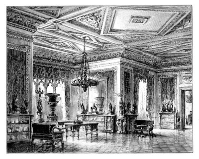 Le salon vert, château de Windsor, vers 1888 - Unbekannt