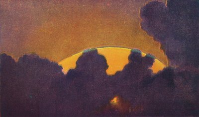 Le Rayon vert au coucher du soleil, couleur prismatique la plus rare réfractée par l