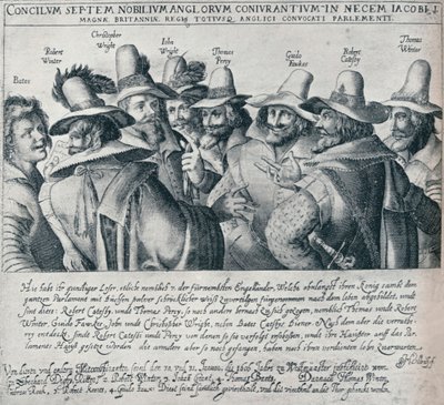 Les conspirateurs de la Conspiration des Poudres et leur serviteur Bates, 1605, 1901 - Unbekannt